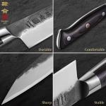 8.27" Japanese Kiritsuke Chef Knife, High Carbon