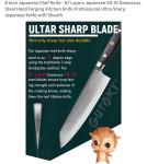 Gutoky 8-Inch Japanese Kiritsuke/Gyuto Chef Knife