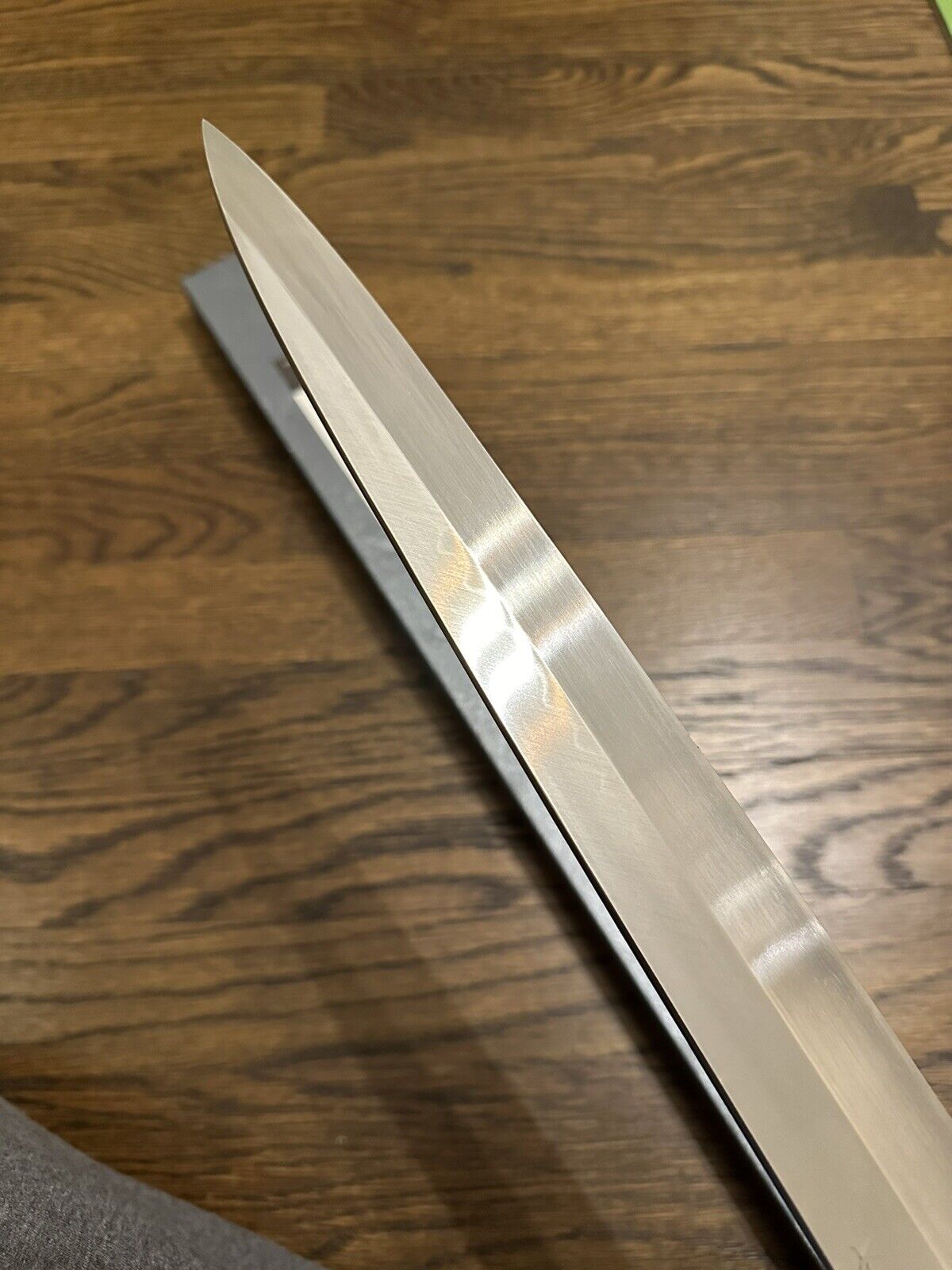 Tatsuo Ikeda 360mm Honyaki Yanagiba Japanese Slicer