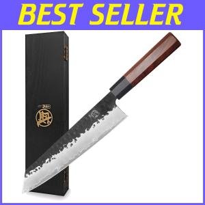 9-Inch Kiritsuke Chef Knife with Rosewood Handle