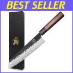 9-Inch Kiritsuke Chef Knife with Rosewood Handle
