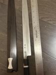 Sukinari Honyaki 330mm Knife with Ebony Saya