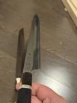 Sukinari Honyaki 330mm Knife with Ebony Saya