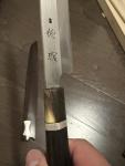 Sukinari Honyaki 330mm Knife with Ebony Saya