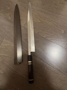 Shiriki Blue Honyaki 360mm Yanagi Knife