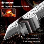 8-Inch Kiritsuke Chef Knife, Hand-Forged VG10 Steel