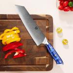 8.5” Kiritsuke Knife - Japanese Damascus Steel