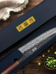 9 Inch Kiritsuke Chef Knife, Japanese Hand Forged 9 Layers 10Cr15CoMoV High C...