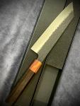 Japanese Kiritsuke Chef Knife 8" 210mm 9Cr18Mov Hammered Real Wood Handle Gift