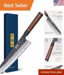 9 Inch Kiritsuke Chef Knife, 10Cr15CoMoV Steel