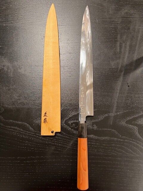Masamoto Sohonten Honyaki Yanagi Knife, Mirror Finish