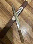 Tatsuo Ikeda Blue Steel 300mm Yanagiba Knife