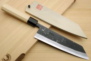 Yoshihiro High Carbon Blue Steel Kurouchi Kiritsuke Knife