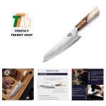 8-Inch Japanese Kiritsuke Chef Knife, Damascus Steel