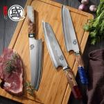 8-Inch Japanese Kiritsuke Chef Knife, Damascus Steel