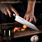 8.27 Inch Kiritsuke Knife, AUS-8 Japanese Steel