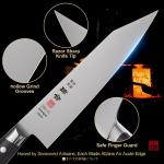 8.27 Inch Kiritsuke Knife, AUS-8 Japanese Steel