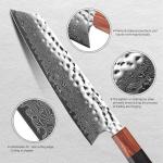 8-Inch Japanese Kiritsuke Knife with 67-Layer VG10