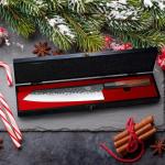 9-Inch Kiritsuke Chef Knife with Rosewood Handle