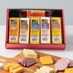 Wisconsin Specialty Cheese Assortment Gift Basket with Sausage