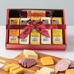 Wisconsin Specialty Cheese Assortment Gift Basket with Sausage