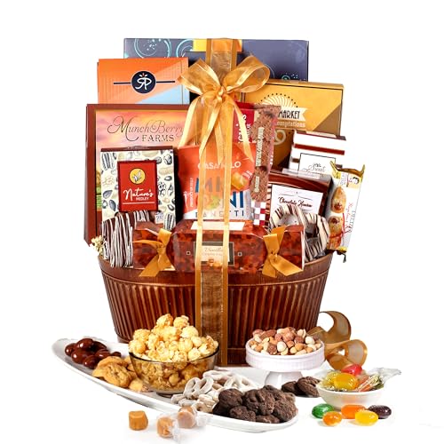 Broadway Basketeers Chocolate Snack Gift Basket - Various Occasions
