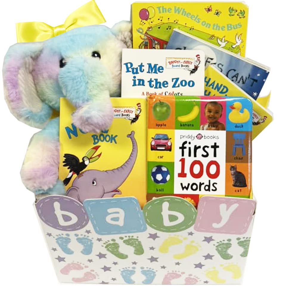 Gender Neutral Baby Gift Basket with Classic Books