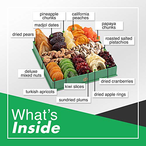 Christmas Fruit & Nut Gift Basket - Assorted Food Box