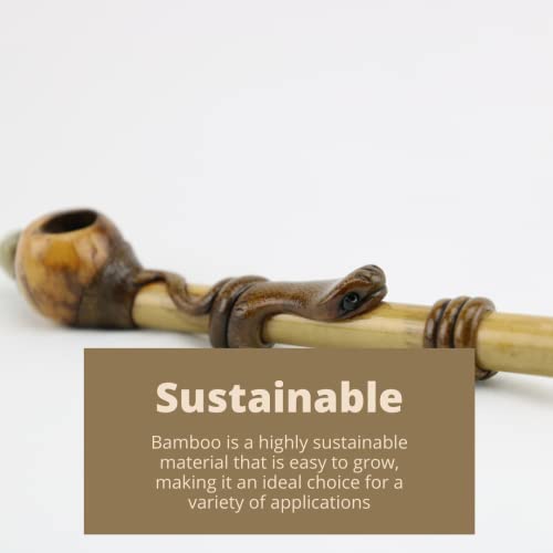 Andean Handcrafted Snake Bamboo Smoking Pipe