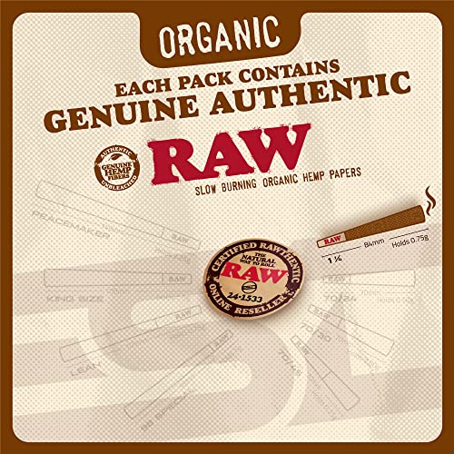 Organic RAW Cones with Tips & Tubes