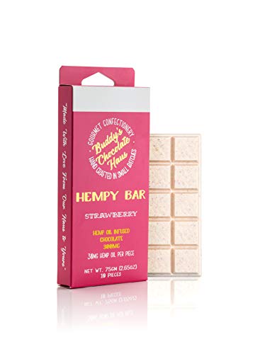 Hemp Infused Chocolate Bar - Strawberry Flavor