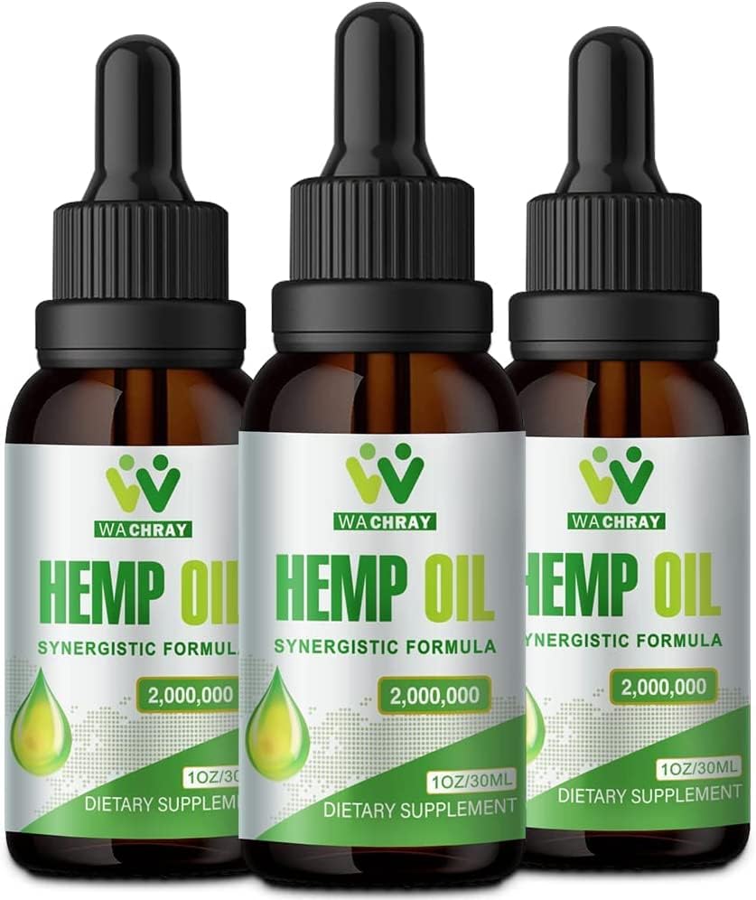 Organic Hemp Oil Drops for Relaxation & Comfort (Pack of 3)