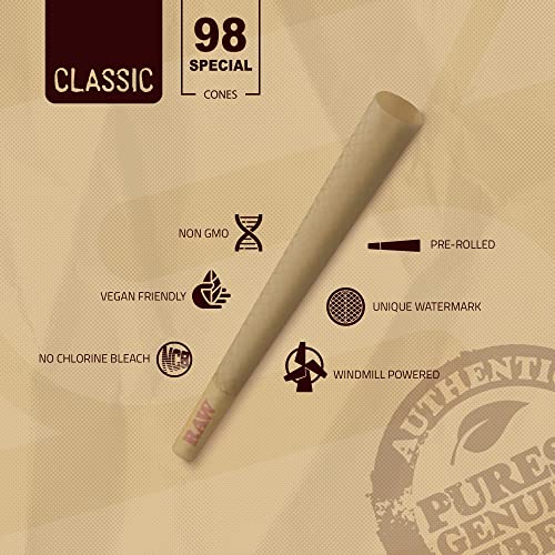 RAW Cones | Classic 98 | 100 Pack