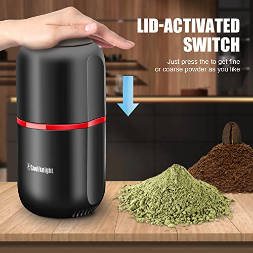 Electric Herb Grinder with Large Capacity - Black