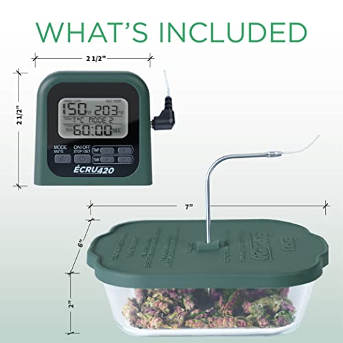 Glass Decarboxylation Kit with Digital Thermometer
