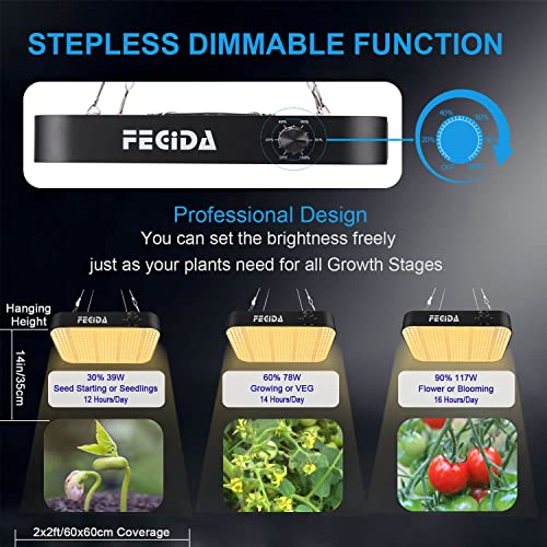 FECiDA 1000W Dimmable LED Grow Light