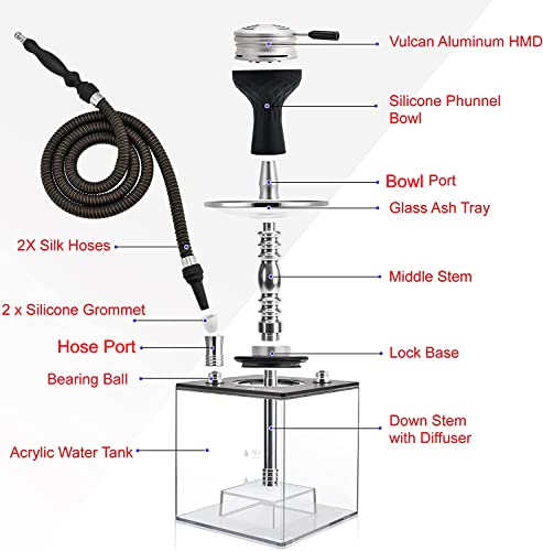 Updated Cube Hookah Kit with Vulcan HMD