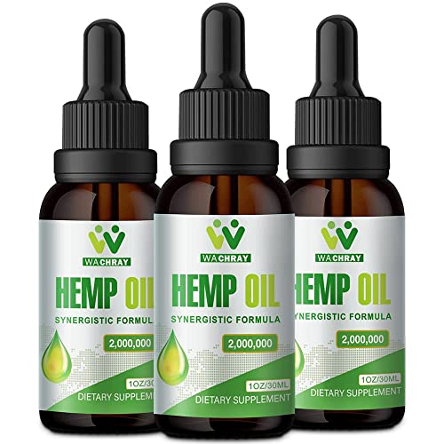Organic Hemp Oil Drops for Relaxation & Comfort (Pack of 3)