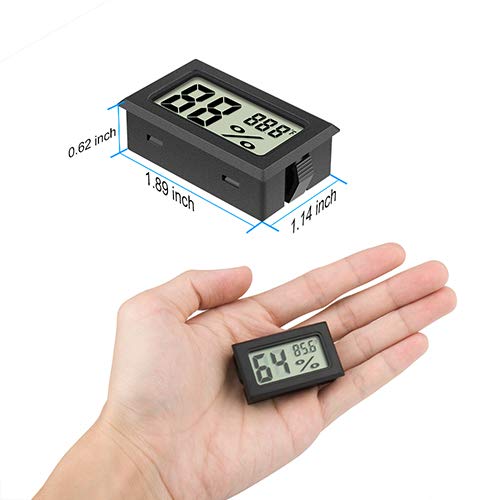 2-Pack Digital Hygrometer Thermometer for Cannabis
