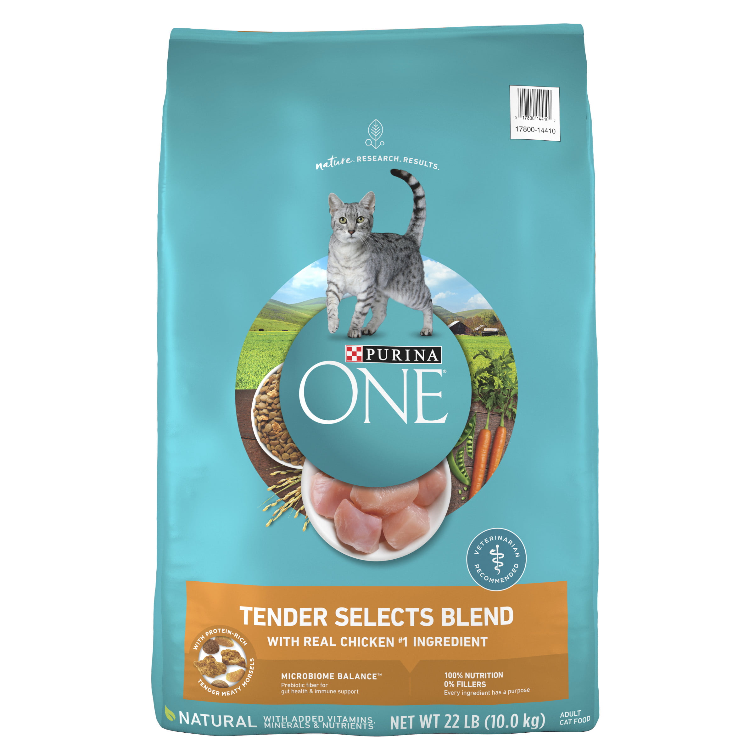 Purina One Chicken Dry Cat Food, 22 lb