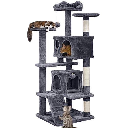 54in Cat Tree Condo for Kittens & Cats