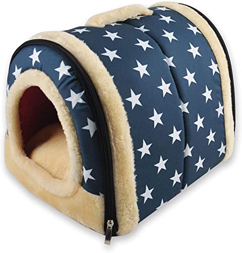 Portable 2-in-1 Cozy Cat Igloo Bed