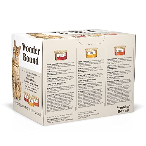 Wonder Bound Cat Food Variety Pack, 24 cans