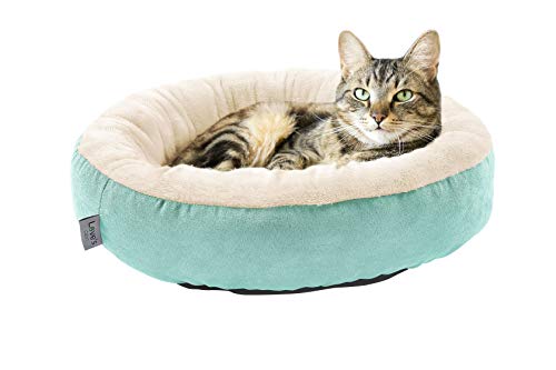 Soft Blue Donut Cat Bed - Love's Cabin