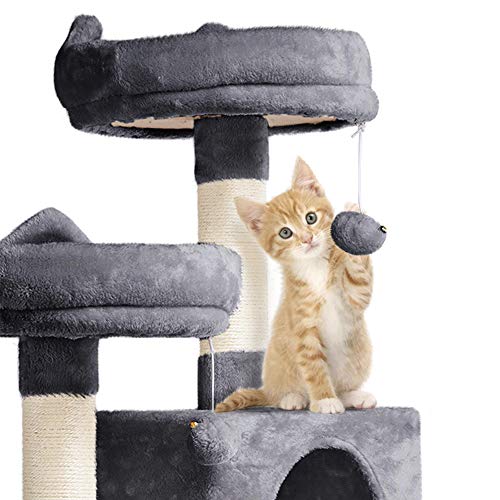 Yaheetech Cat Tree Tower with Hammock & Scratching Posts