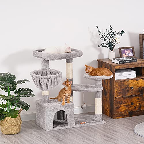 Heybly Cat Tower with Scratching Posts & Cooling Mat