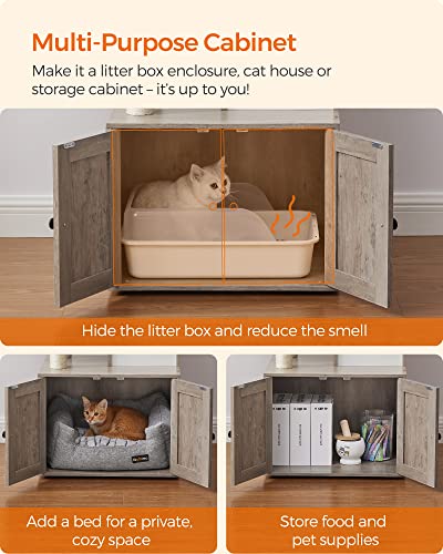 WoodyWonders 2-in-1 Cat Tree/Litter Box Furniture