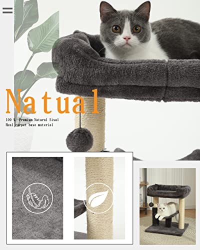 Interactive Cat Tree with Grooming and Perch