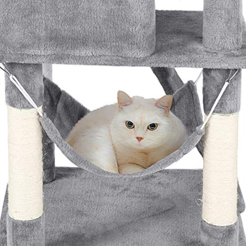 51in Cat Tree with Hammock & Tunnel