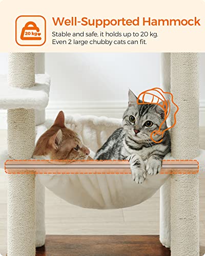 Modern Multi-Level Cat Tower for Indoor Cats